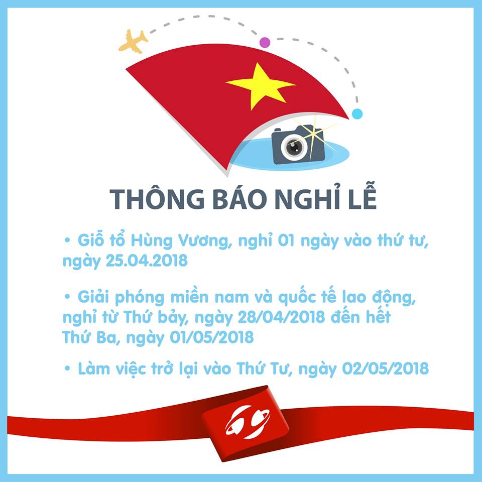 Thông báo nghỉ lễ