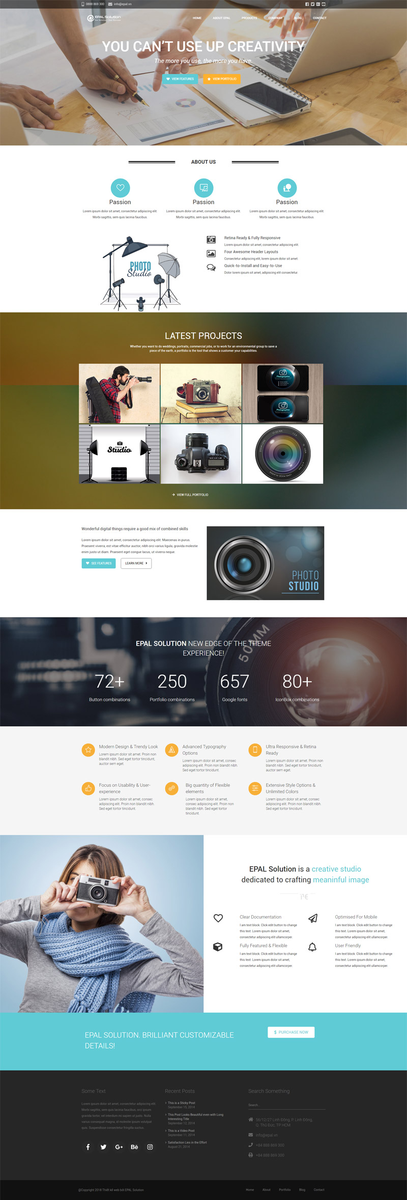 Giao Diện Website Doanh Nghiệp Studio