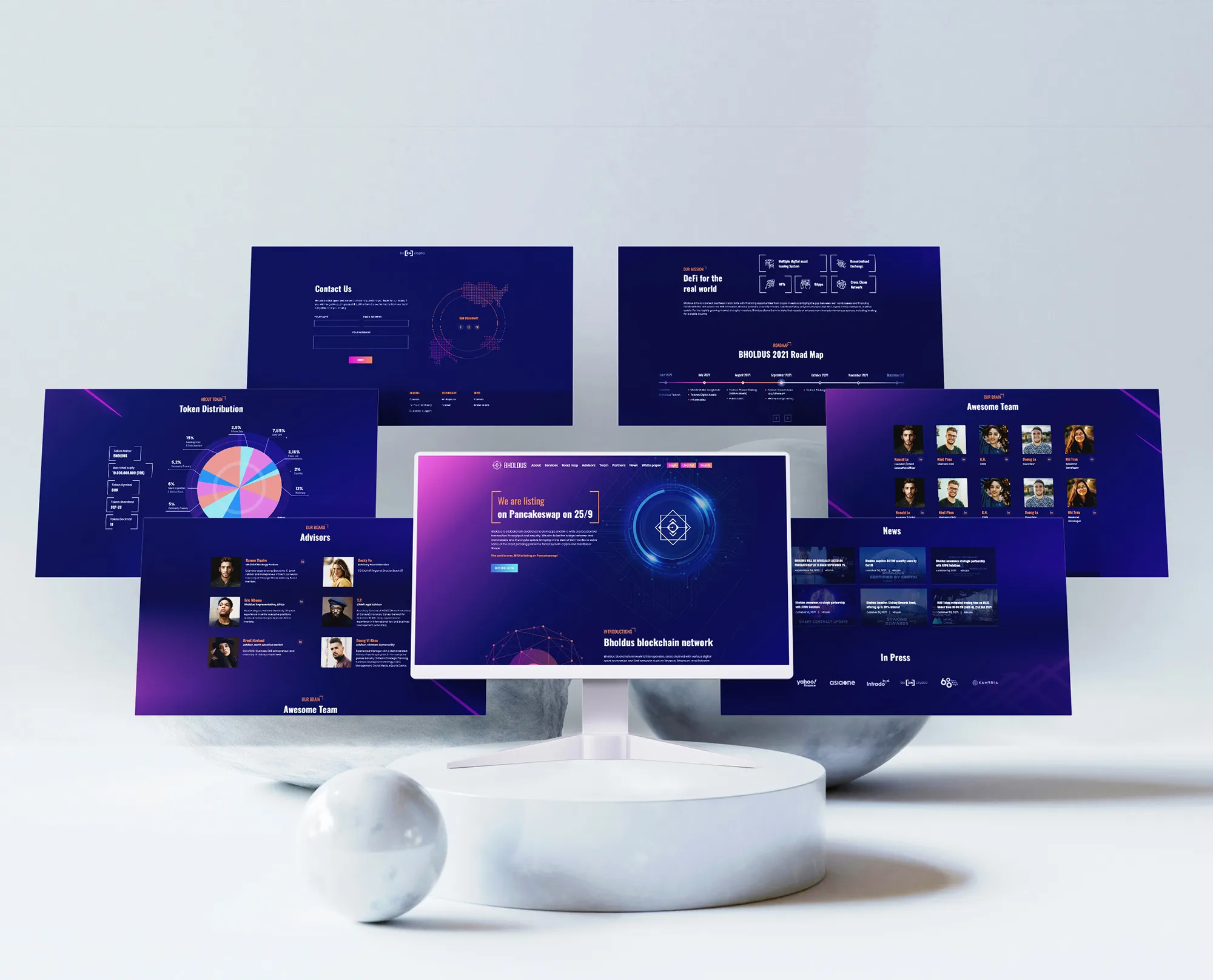 1643 bholdus blockchain network goi thiet ke landing page html