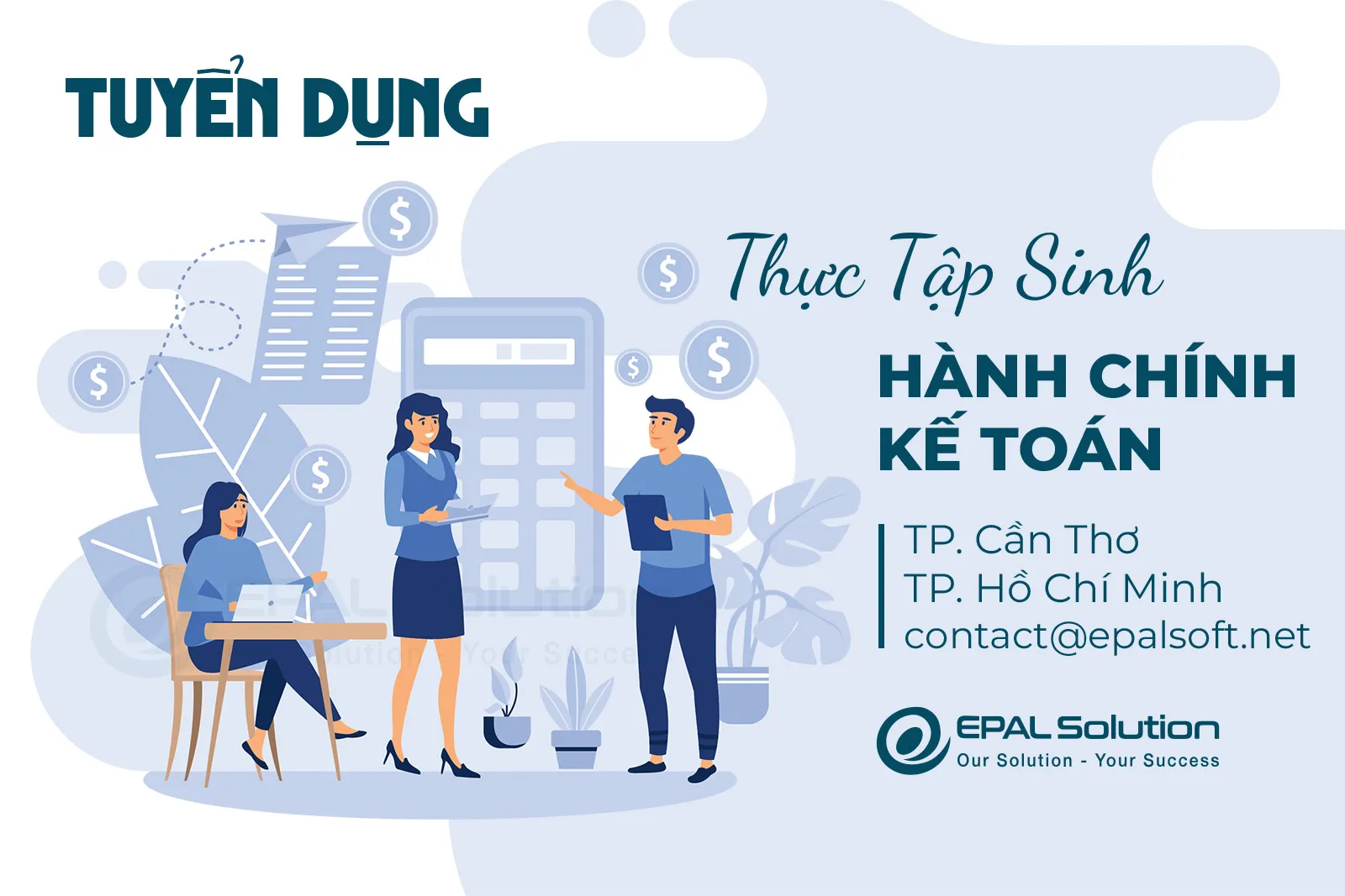 tuyen dung thuc tap sinh hanh chinh ke toan
