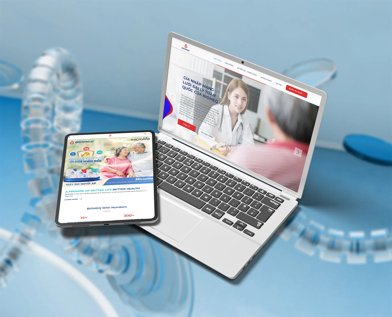 2732 biomeq goi thiet ke landing page gioi thieu doanh nghiep