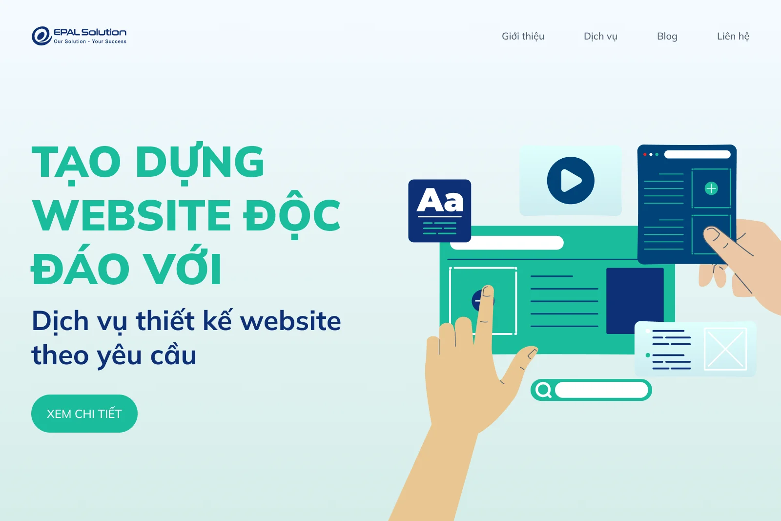 epal.vn tao dung website doc dao voi thiet ke theo yeu cau